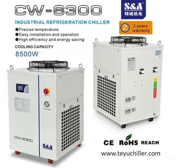 S_A laser chiller CW_6300 for 250W rofin metal tubes co2